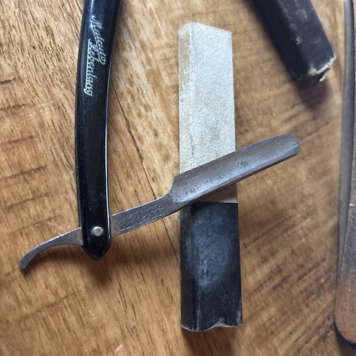 Rasiermesser mit etui und - etui,