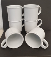 6 St. TREND weiss Thomas Kaffee Becher Tee Tasse stapelbar Relief Konvolut TOP