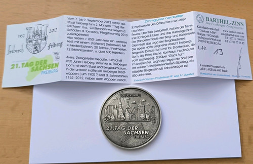 Medaille tag der sachsen - tag,
