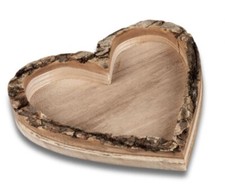 555250 Holz-Tablett Herz mit