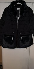 J.W. Damen Jacke m. Webpelz Gr. 44 SCHWARZ
