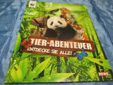 Tier - Abenteuer , Sticker - Sammelbilder - Album , REWE - Werbung , vollständig