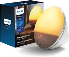Philips Wake-up Light, farbige Sonnenaufgangssimulation, 20 Lichtstärken, 7