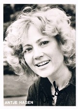 ANTJE HAGEN, Original signierte Rüdel Autogrammkarte.