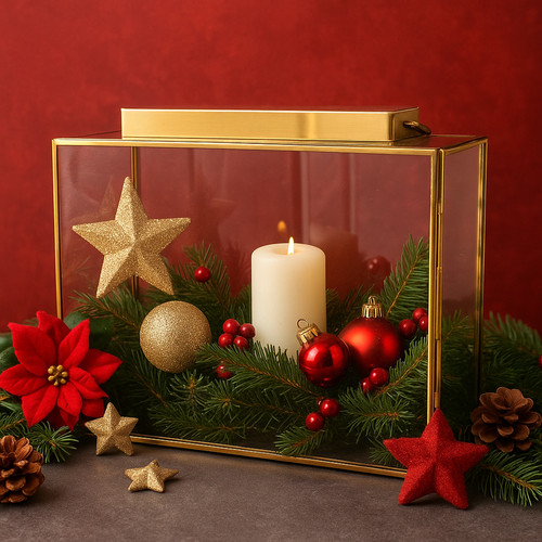 Goldene glasvitrine - glasvitrine, –