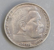 +++ 5 MARK DEUTSCHES REICH 1935 A HINDENBURG  +++