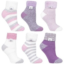 Heat Holders - Damen Flauschige Bettsocken | Weich Lounge Socken Fleece