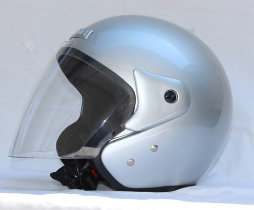 Jet helm scooter silber mit - scooter,, silber,