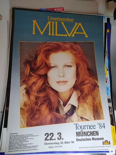 Plakat milva 1984 - milva,