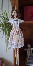 Deko Stoff-Puppe Engel Landhausstil Shabby Chic