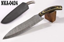 KMA maßgefertigtes Küchenkochmesser aus Damaszenerstahl mit durchgehendem NKA424