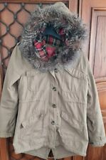 EDC By Esprit Womens Parka Jacket Military Style Khaki Olive Green Gr.L