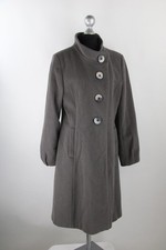 Erich Fend basaltgrauer Mantel Gr.40/M Wollmischung mit Kaschmir Top Zustand