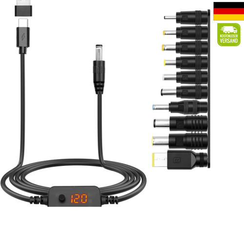 Usb dc adapterkabel 5v - usb-c,