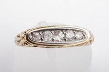 Kristall Ring 585 14k Gelb