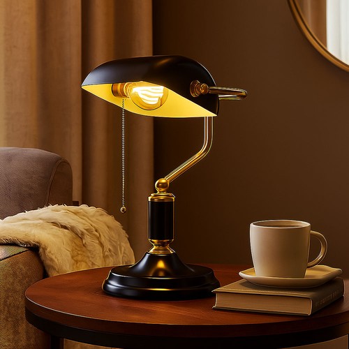 Tischleuchte bankerlampe - tischleuchte,