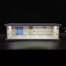 NW 1/43 Diorama Parkplatz Modell LED Lichit Diecast Garage Szene Vitrine DE