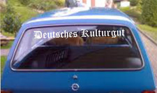Deutsches Kulturgut Oldtimer Aufkleber Sticker Heckscheibe Autoaufkleber Kult