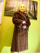 Pelz Mantel, Braun, guter