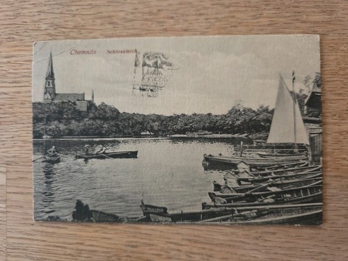 Chemnitz schlossteich gel - ak,