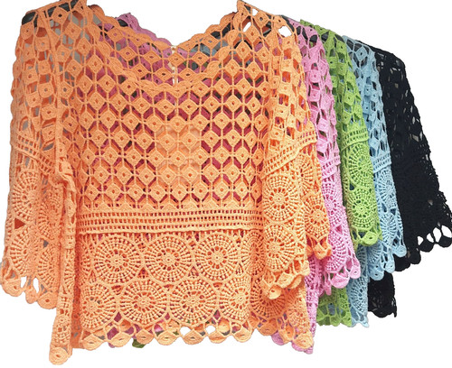 Sexy häkel tunika shirt netz - sexy,