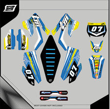 Set Grafiken Aufkleber Kristall Blue Tm Mx-De Von 2008 Al 2013 125 144 250 300