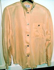 K. T. KLAUS THIERSCHMIDT tolle Damenbluse Gr.  36 goldgelb Langarm