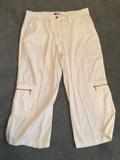 CICCIA BELLA Stoffhose Damen Gr. DE 44 weis Hose Trousers Jersey Pants