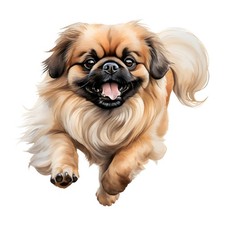 6x stickers Pekingese car