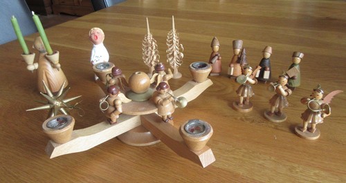 Vintage adventsleuchter - vintage,