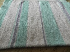 **1  Handtuch -  Retro -   Vintage,  türkis gestreift**