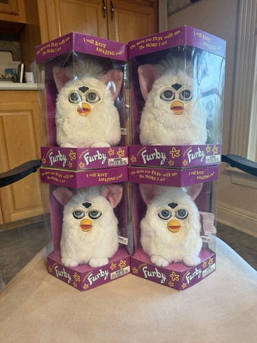 Original white furby tiger - white,