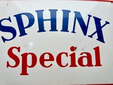 " SPHINX Special "  uraltes originales Emailleschild / Emailschild um 1930 !