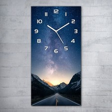 Wanduhr Glasuhr 30x60