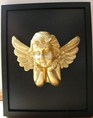 Bild wachsengel gold - bild,