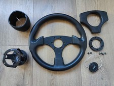 Raid 16 Black Leather 3 Spokes