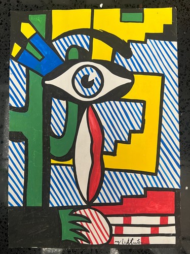 Roy lichtenstein - roy, (handarbeit)