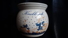 KERAMIK "KNOBLAUCH-TOPF MIT GÄNSE-MOTIV"
