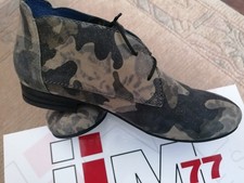 iiM77 Damen Leder Stiefeletten