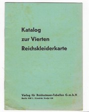 WK2 WW2 - Katalog zur Vierten Reichskleiderkarte (222)