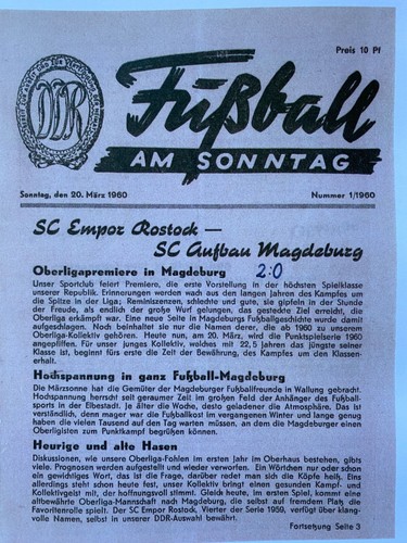 Ddr oberliga aufbau - ddr,