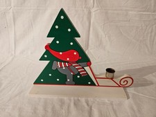 Weihnachten Advent Deko IKEA Kerzenhalter Kerzenständer Holz Weihnachtsbaum