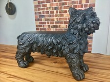 Geformter Hund Faser Ton Beistelltisch/ Sitzbank Indoor/ Outdoor 80 cm