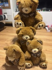 4 süße Kuscheltiere Teddybär Elefant Pferd Waschbär Stofftiere Plushie Plushy