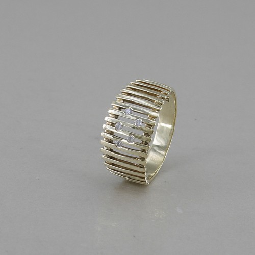 Ring 585 14k gelbgold mit - 585/14k,