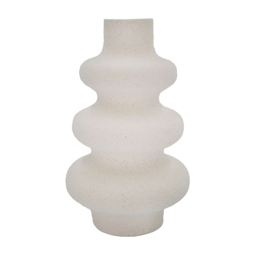 Keramik vase creme weiß - keramik,
