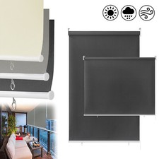 140-240cm Senkrechtmarkise Sonnenschutzrollo Sichtschutz Außenrollo Balkon Rollo