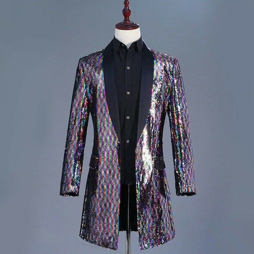 Herren mehrfarbig glitzer - herren,