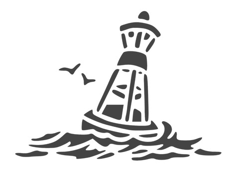 Schablone leuchtturm1 - ", leuchtturm1...