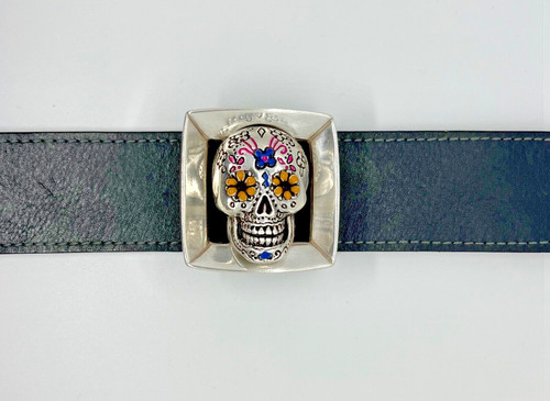 Gürtelschnalle mexican skull - gürtelschnalle,